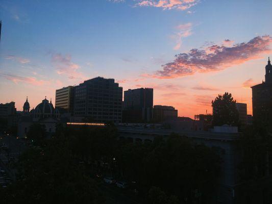 View from the outdoor pool level