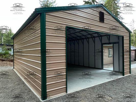 A-Frame Garage built for a higher snow load