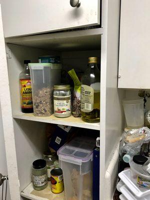 Disorganized pantry