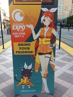 anime poster at civic center station