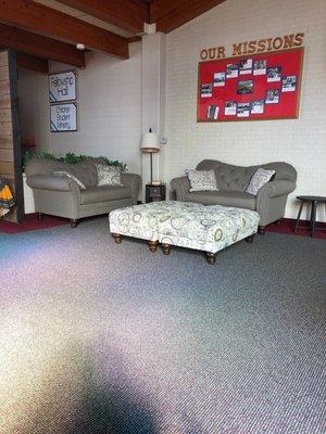 Sitting area in foyer