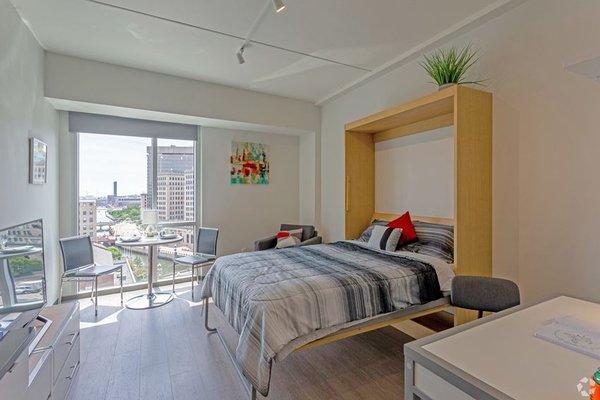 Studio Type 1 with amazing view of Downtown Providence