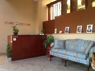 I Care Eye Care Reception Area.  Welcome to our practice!