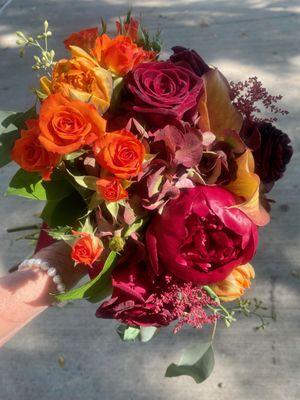 Vibrant fall bouquet