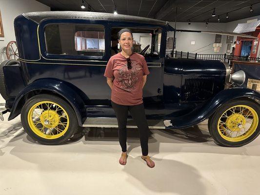 Natalie's dream ride parked in the High Plains Museum minutes from Goodland KOA!