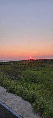 A sunset in paradise near the Aquinnah Cliffs