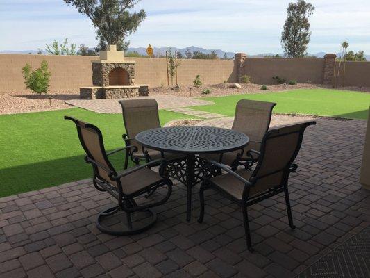 Tranquil patio spaces to relax in after a long day.