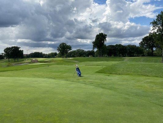 A lone bag awaits one of the final groups of the day!