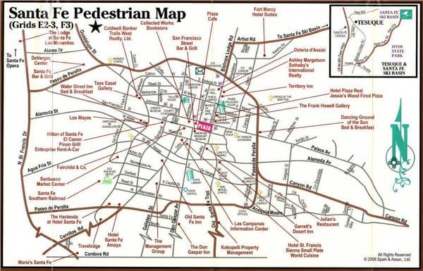 pedestrian map.