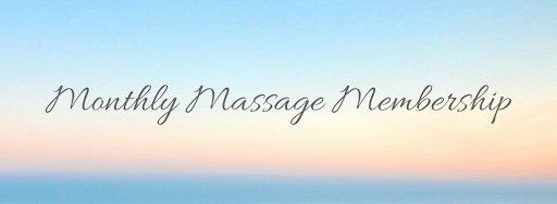 Now offering monthly massage memberships at a discounted rate!