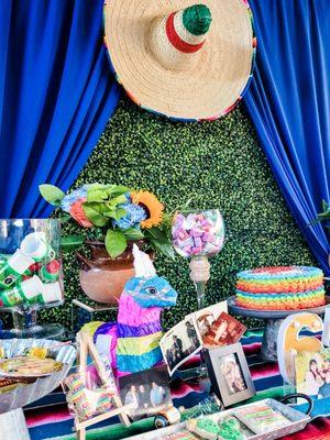 Fiesta candy table