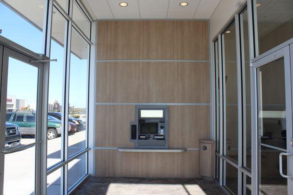 Our vestibule has Interactive Teller access from 7 AM to 7 PM weekdays and ATM access at all other times.