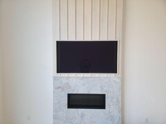 Recessed 65" Samsung Oled