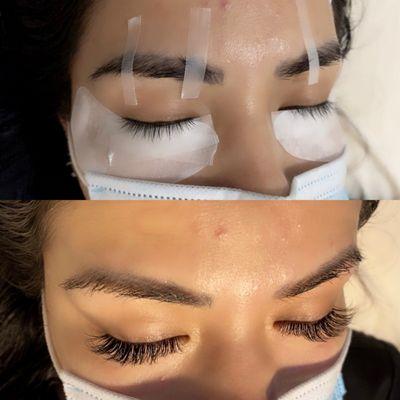 Hybrid lash extensions