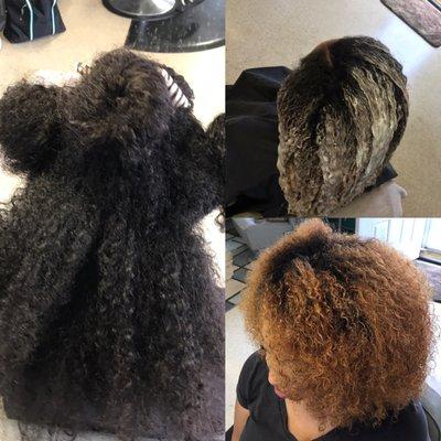 Natural hair coloring and styling !