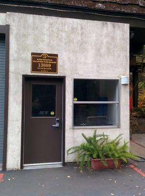 Just the front door to the volunteer fire station