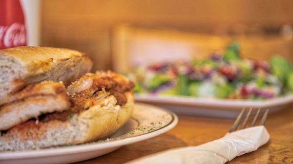 Our delicious chicken parmesan! Photo: Justin Huard