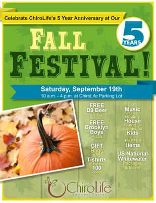 Come celebrate our 5 Year Anniversary at our Fall Festival on Saturday, September 19th from 10 a.m. - 4 p.m...