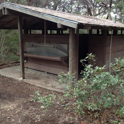 Restrooms at ghost tree