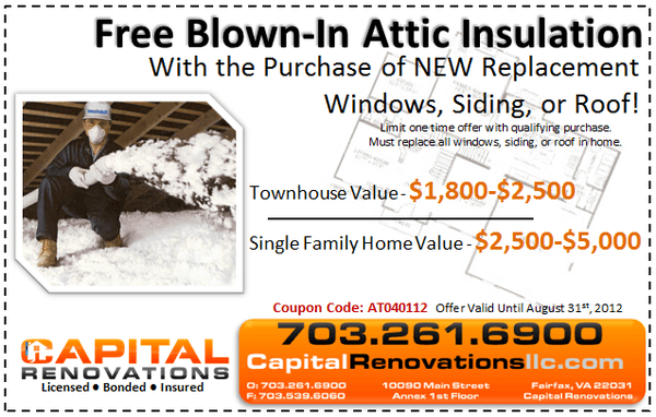 FREE attic insulation with qualified purchase!