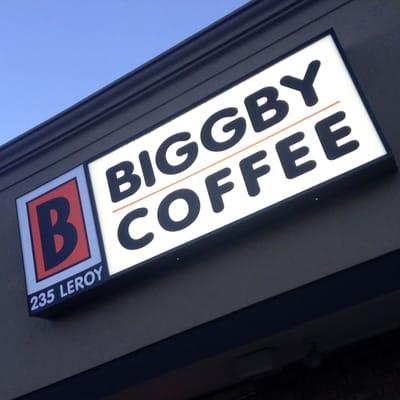 Biggby Coffee storefront sign