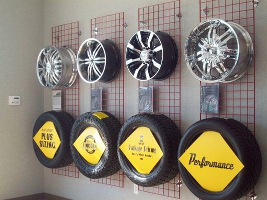 Great selection of tires and rims