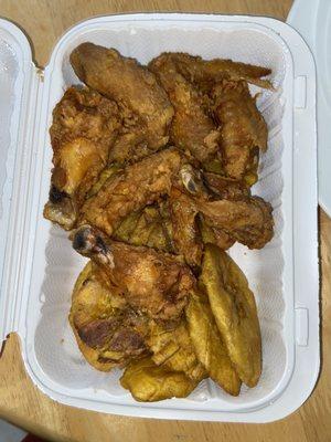 chicken wings w 7. Green Plantain