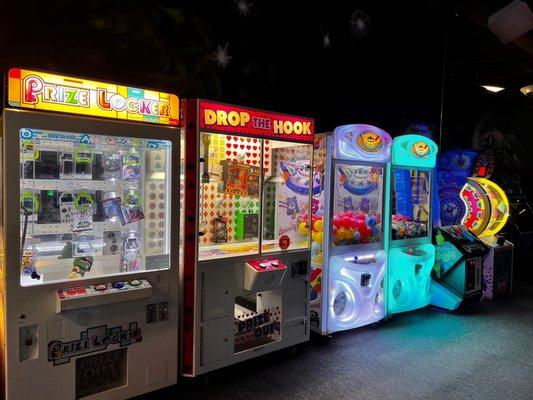 Prize locker games in the arcade at The Block