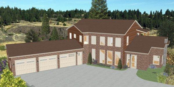 This client found me on Google. This home building project has 5 bedrooms and 4 bathrooms.