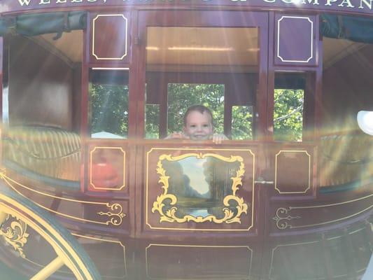 Jacob in the Wells Fargo Stagecoach.