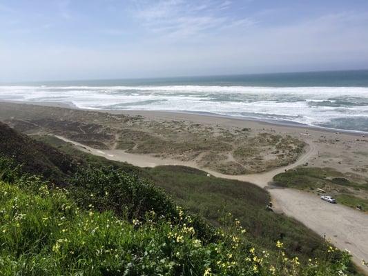 A view to the south from the bluff.