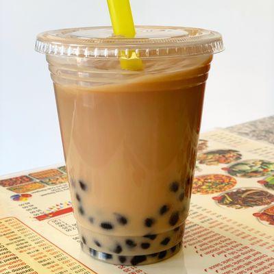 Milk tea with tapioca