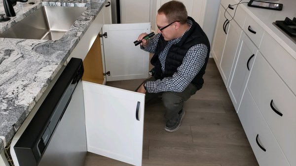 We check the plumbing system during a home inspection.