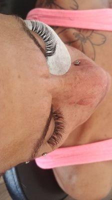 After lash extentions