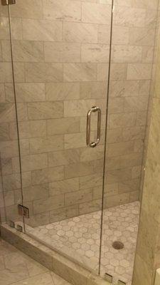 Shower 3/8" Clear Frameless Stall