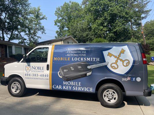 Noble Locksmith Service Van