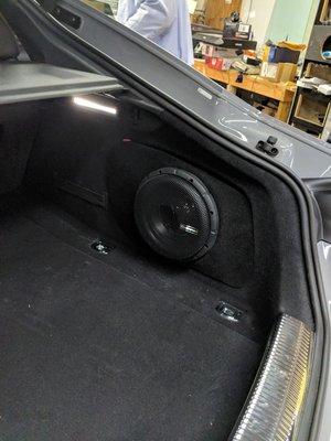 2018 Audi RS5 custom sub box stereo upgrade