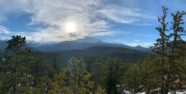 View from our 4th day (on our 7 day training). We were orienting and navigating through the national forests of Colorado's Front Range.