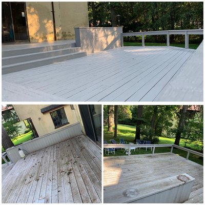 Deck power wash and repainted!