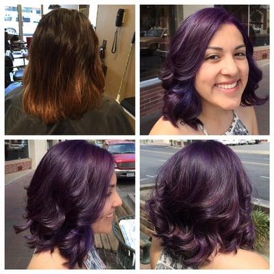 Purple Hair transformation