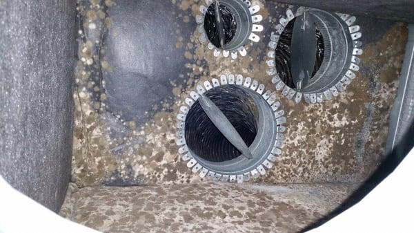 Mold in plenum box