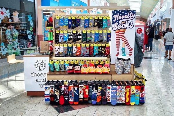 Push Car at The Mall. Novelty Sock, Anime Socks, Sleepers, Boxers, Movies Socks.