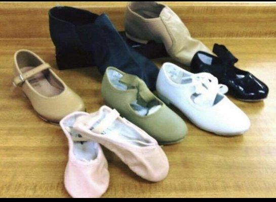 We carry Tap, Jazz, Ballet & clog shoes in kids & adult sizes.