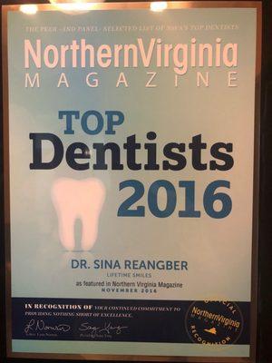 2016 Top Dentist Award