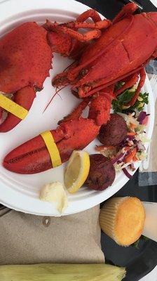 Oh sooooooo fresh Maine lobster & soooooo cheap in Maine! :)