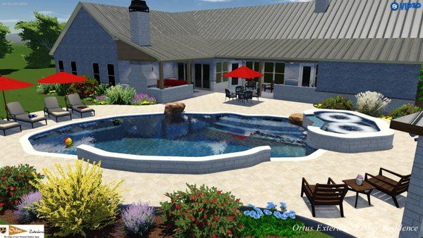 Our 3D design options help you envision exactly how your pool or outdoor living space will look with your home.