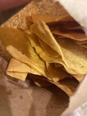 Warm Corn Tortilla Chips