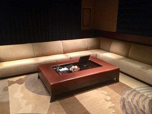 Home theater upholstery Freshly Cleaned.