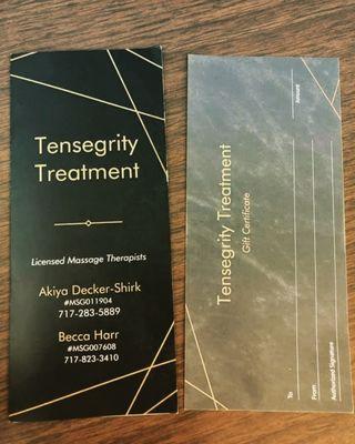 All of our gift certificates come with a brochure, which lists our services with descriptions to better help select the treatment for you.