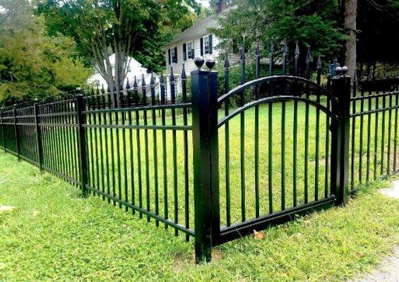 Many styles of aluminum fences and gates.